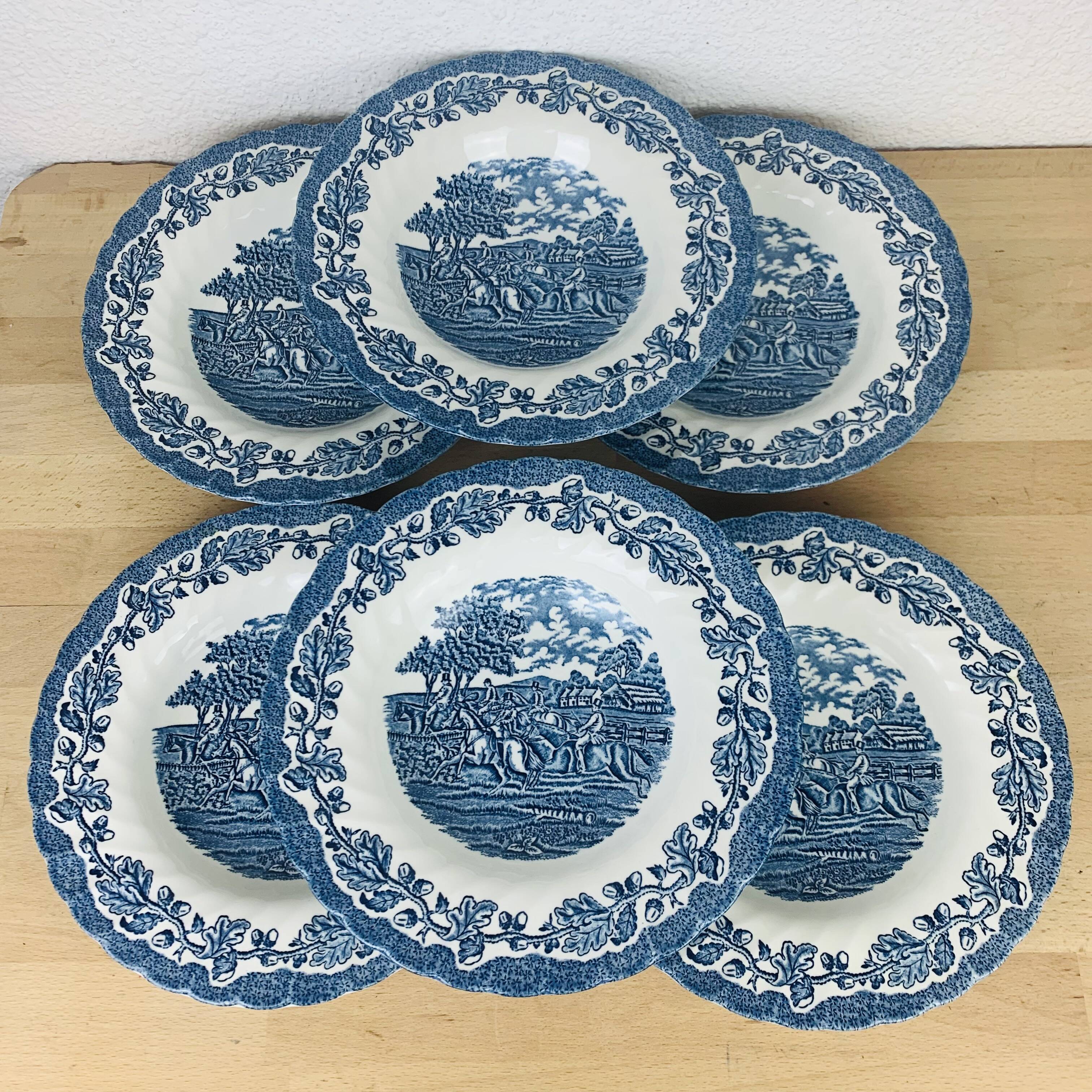 6 deep plates iron earth Royal Wessex Ironstone