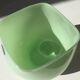 Danish green crystal vase Royal Copenhagen