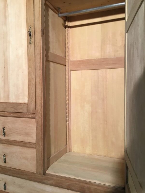 Raw wood hotel cabinet