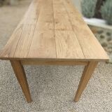Solid oak farmhouse table 220 X 80 cm