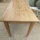 Solid oak farmhouse table 220 X 80 cm