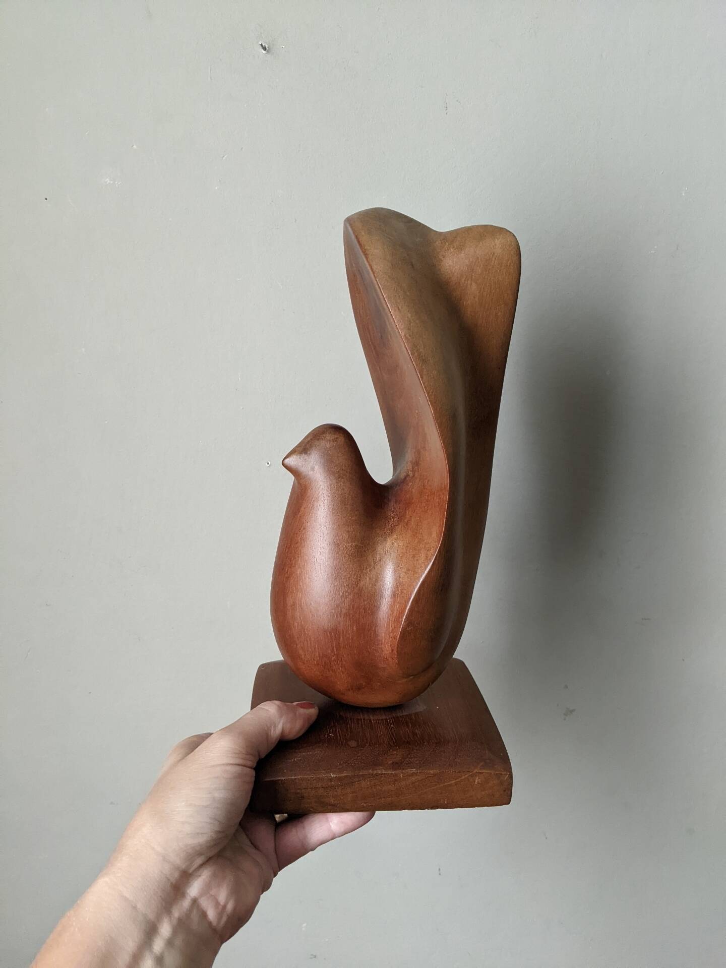 Stylised bird sculpture Scandinavian decoration