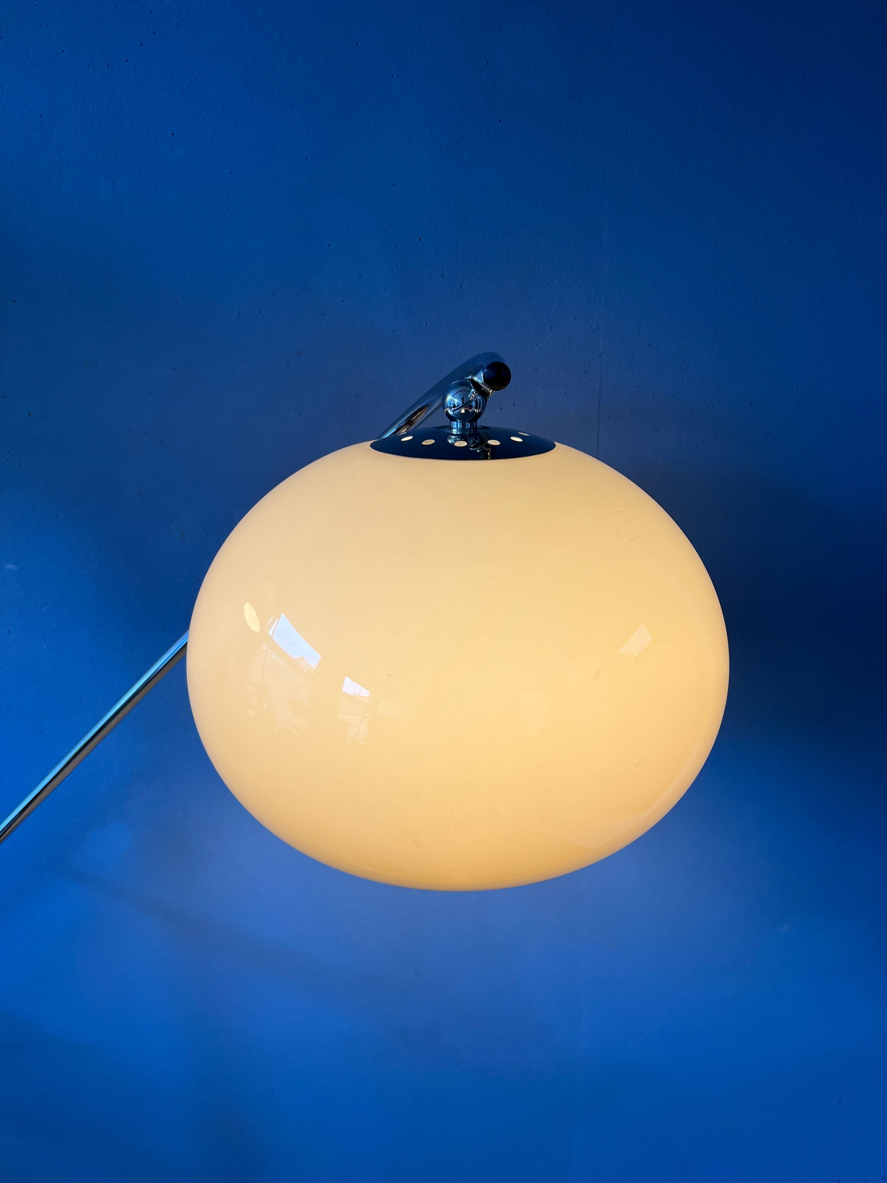 Vintage dijkstra mushroom swing arm space age floor lamp