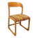 Vintage sled chair by Baumann in wood and wool fabric.