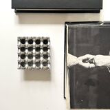 Mid-century chrome metal ashtray in the Ultima 15 style, 1970 design.