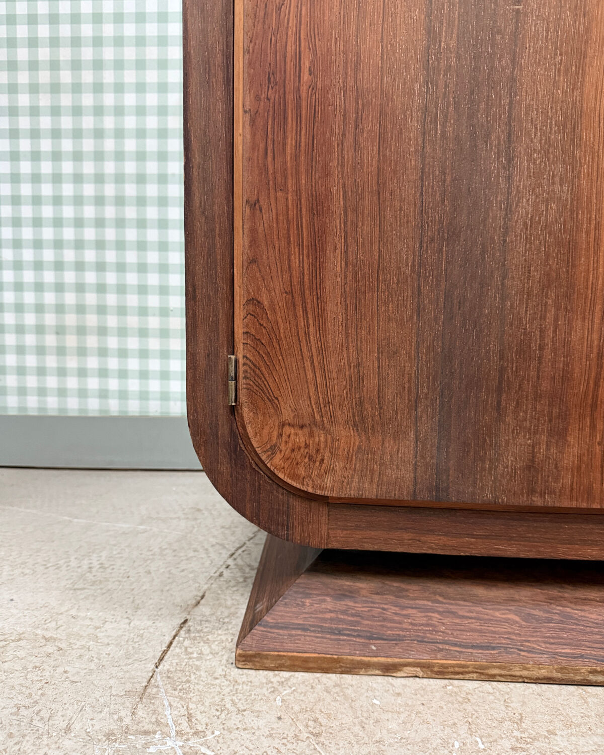 Large Art Deco sideboard in rosewood and marble (renovated)