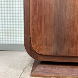 Large Art Deco sideboard in rosewood and marble (renovated)