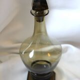 Black smoked glass carafe