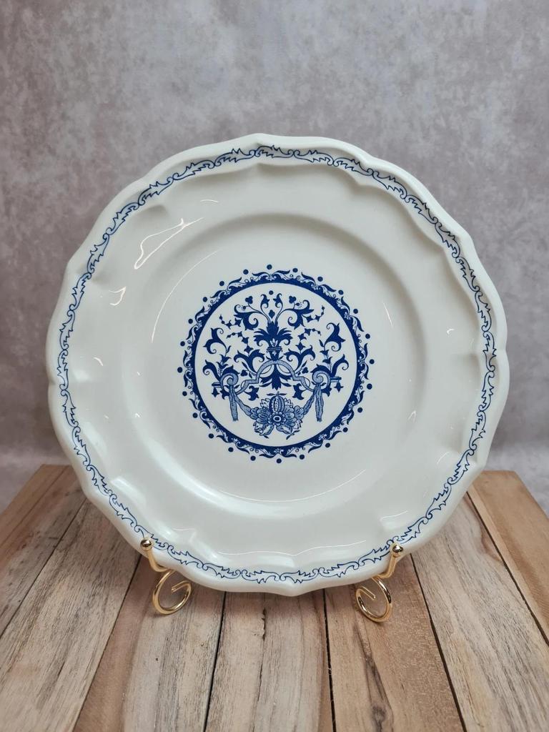Flat plate Gien model Rouen blue – classic decor