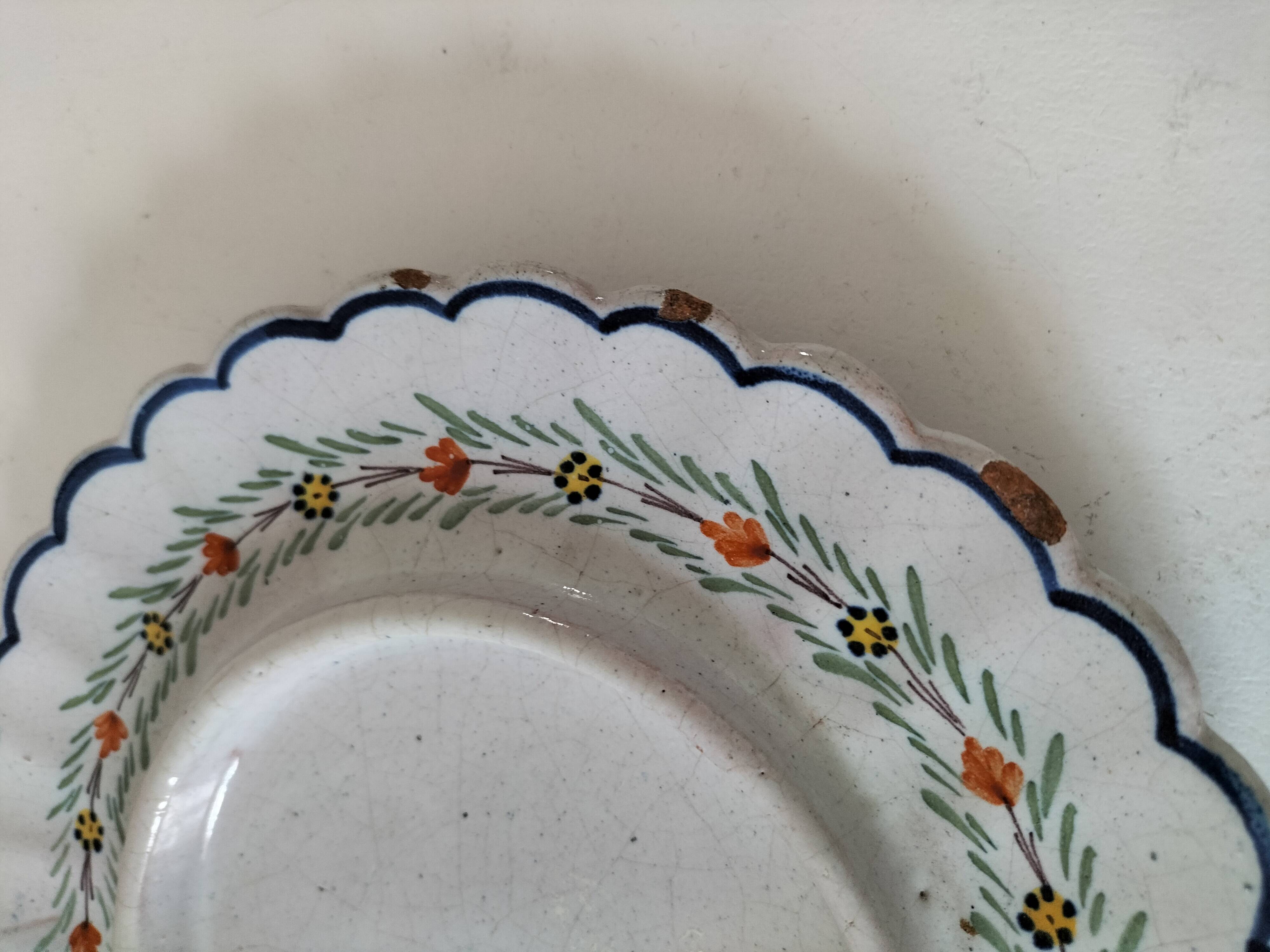 Covered cheese dish in Quimper earthenware – late 19th, early 20th century