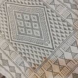 Tapis blanc marocain 105x60cm