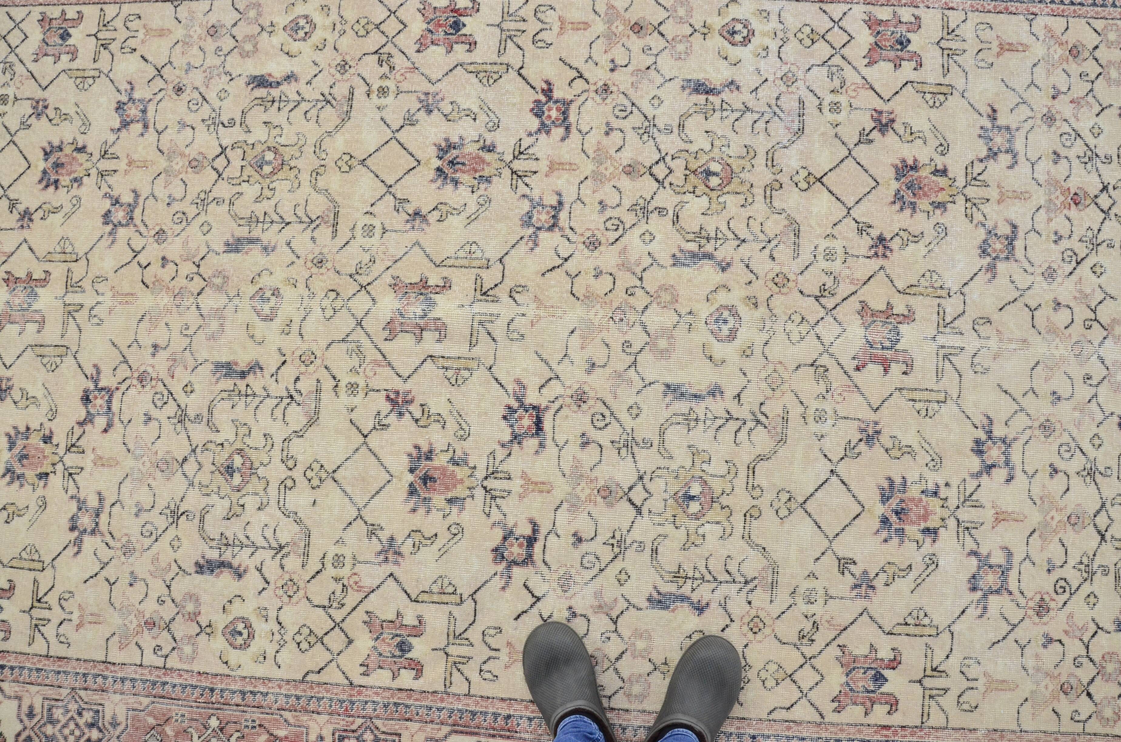 Oushak Turkish Vintage Rug sku 3197