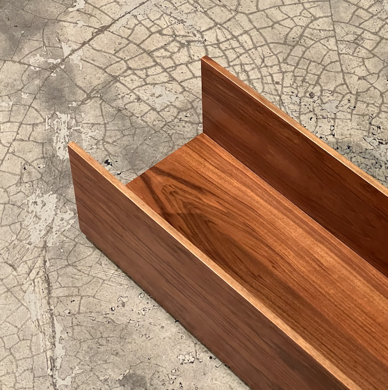 Rosewood wall shelf by Walter Wirz for Wilhelm Renz, 60s.