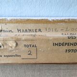 Painting, still life with shells, 70s