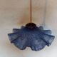 Vintage draped opaline glass pendant.