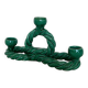 Green chandeliers