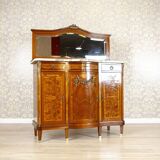 French Mahogany Buffet with Mirror, Late 19th Century