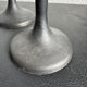Black Memphis-style candlesticks from the 1980s.