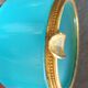 Paire de cendriers V.N.C. « Opaline de Venise »–Murano, Italie, années 1970