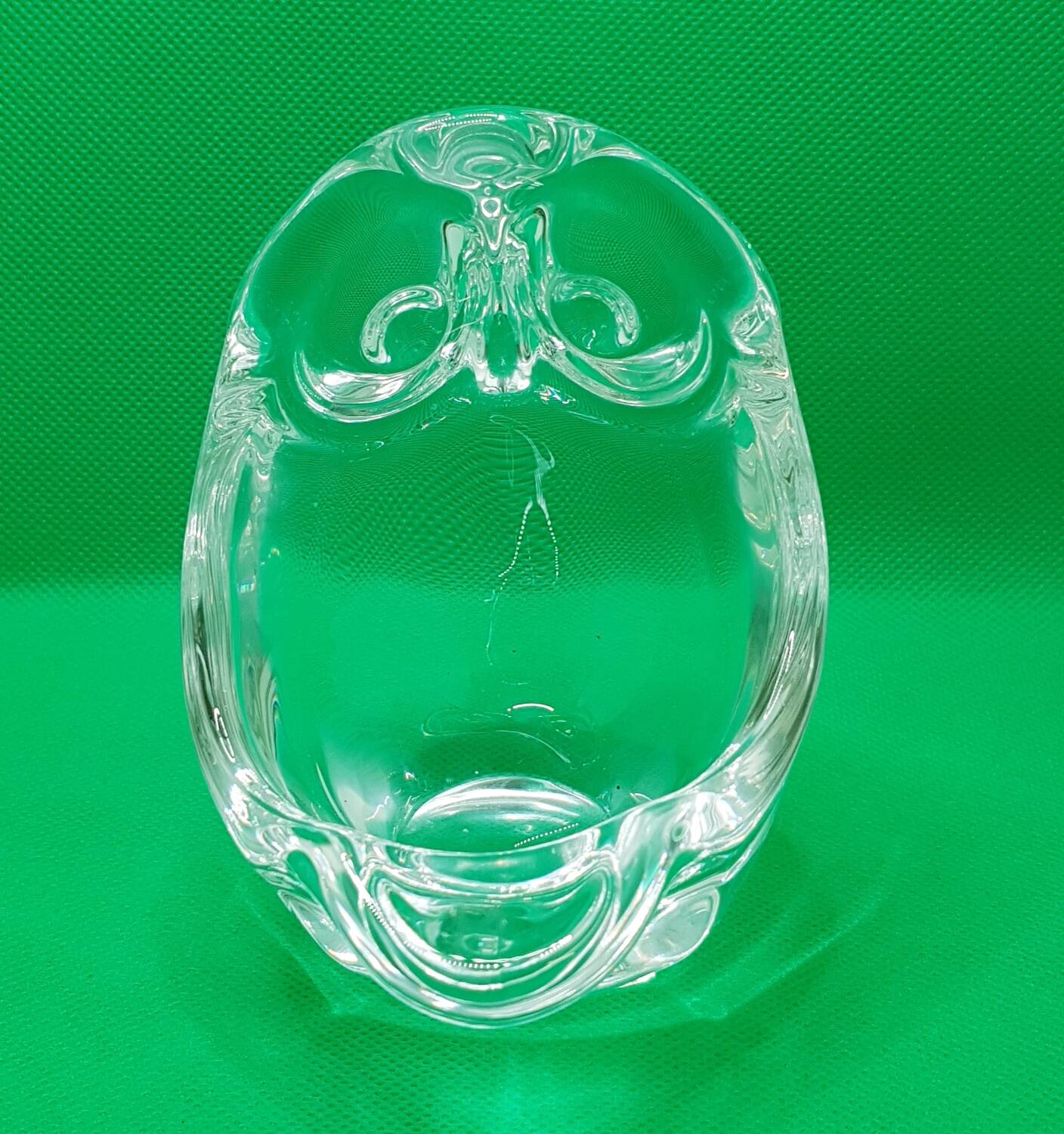 Cendrier hibou en cristal