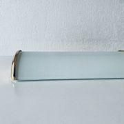 Brass and glass wall light