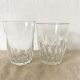 Verres à eau vintage dépareillés