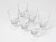 Set of six mid-century crystal wine glasses, Austria, 1950s.
