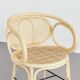 Paire de fauteuils en rotin et cannage
