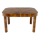 Extensible Art Deco modernist table in walnut 1930–1944