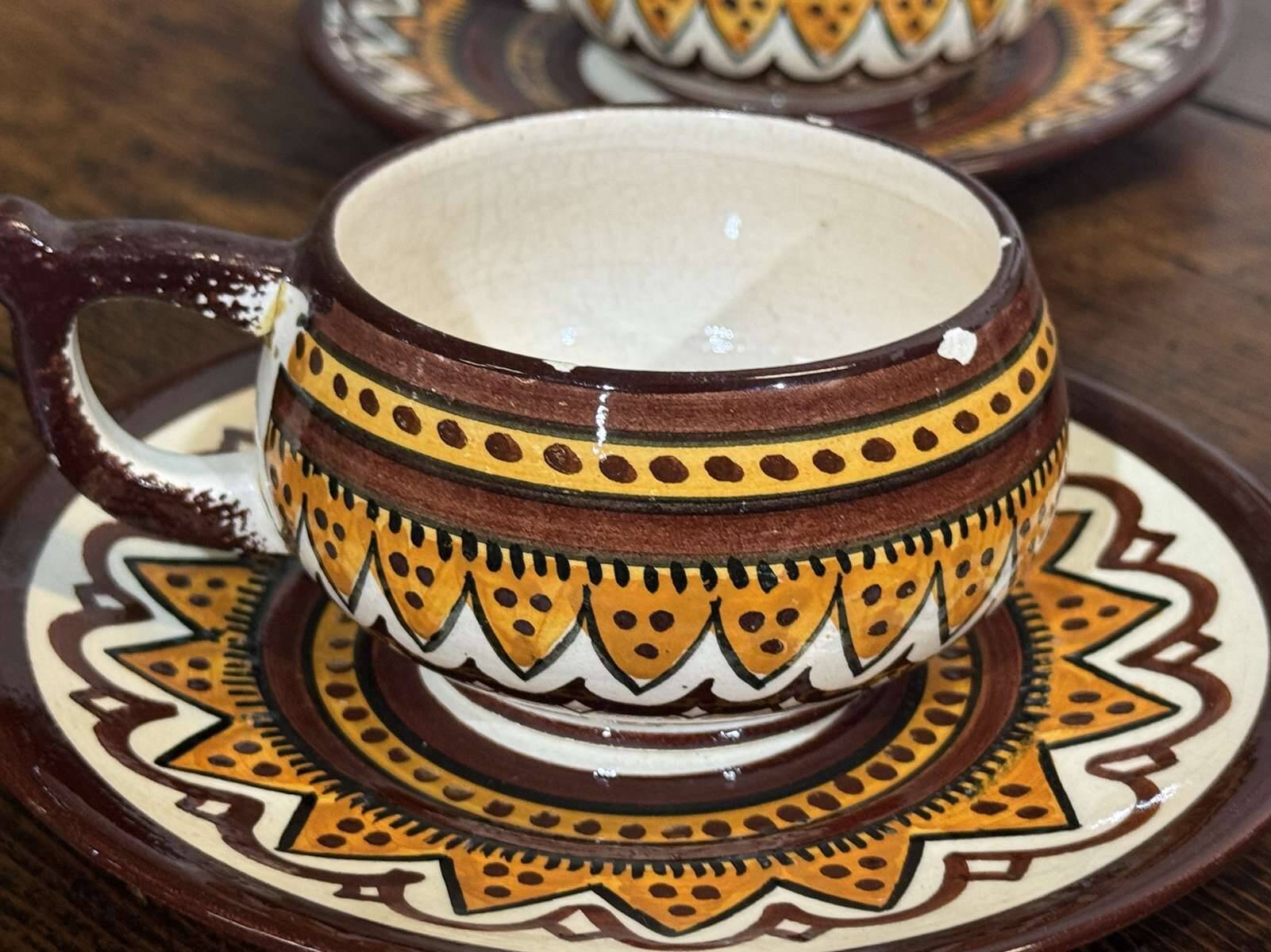 Quimper earthenware service from the 1930s-40s.