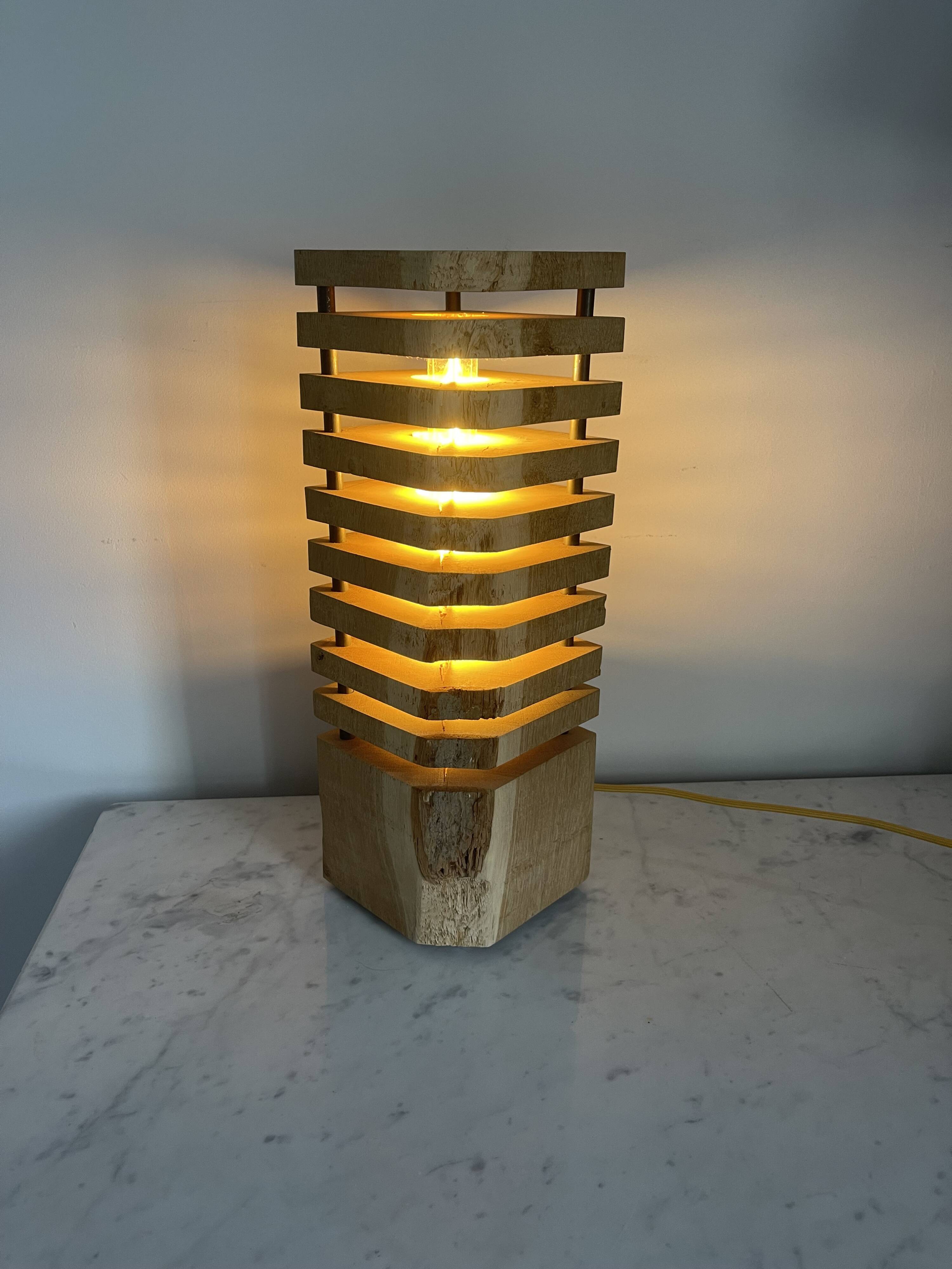 Wooden lamp