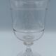 Ensemble de 6 verres à pieds en cristal monnogrammés