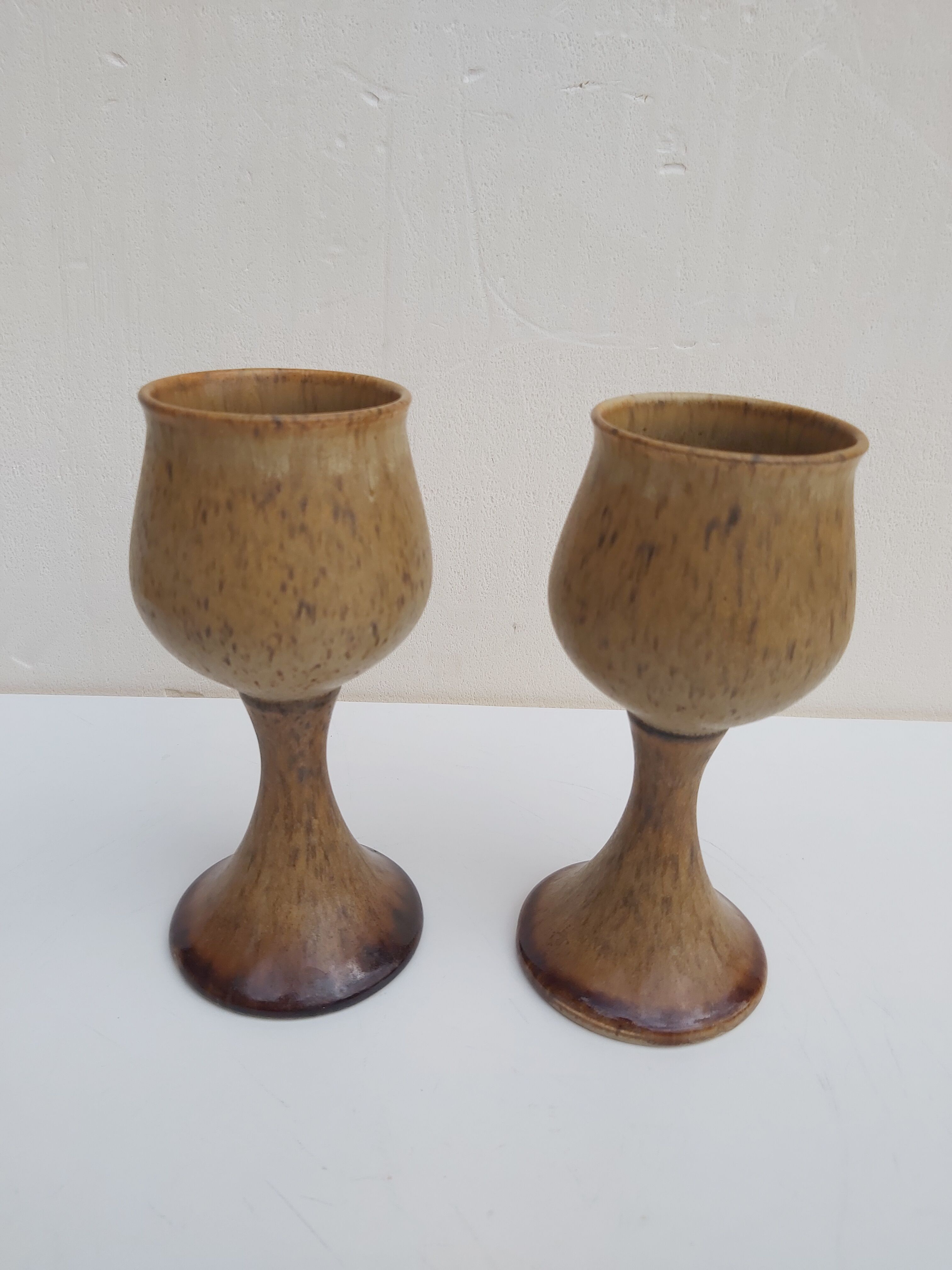Duo beer cups Pottery Rye Sussex