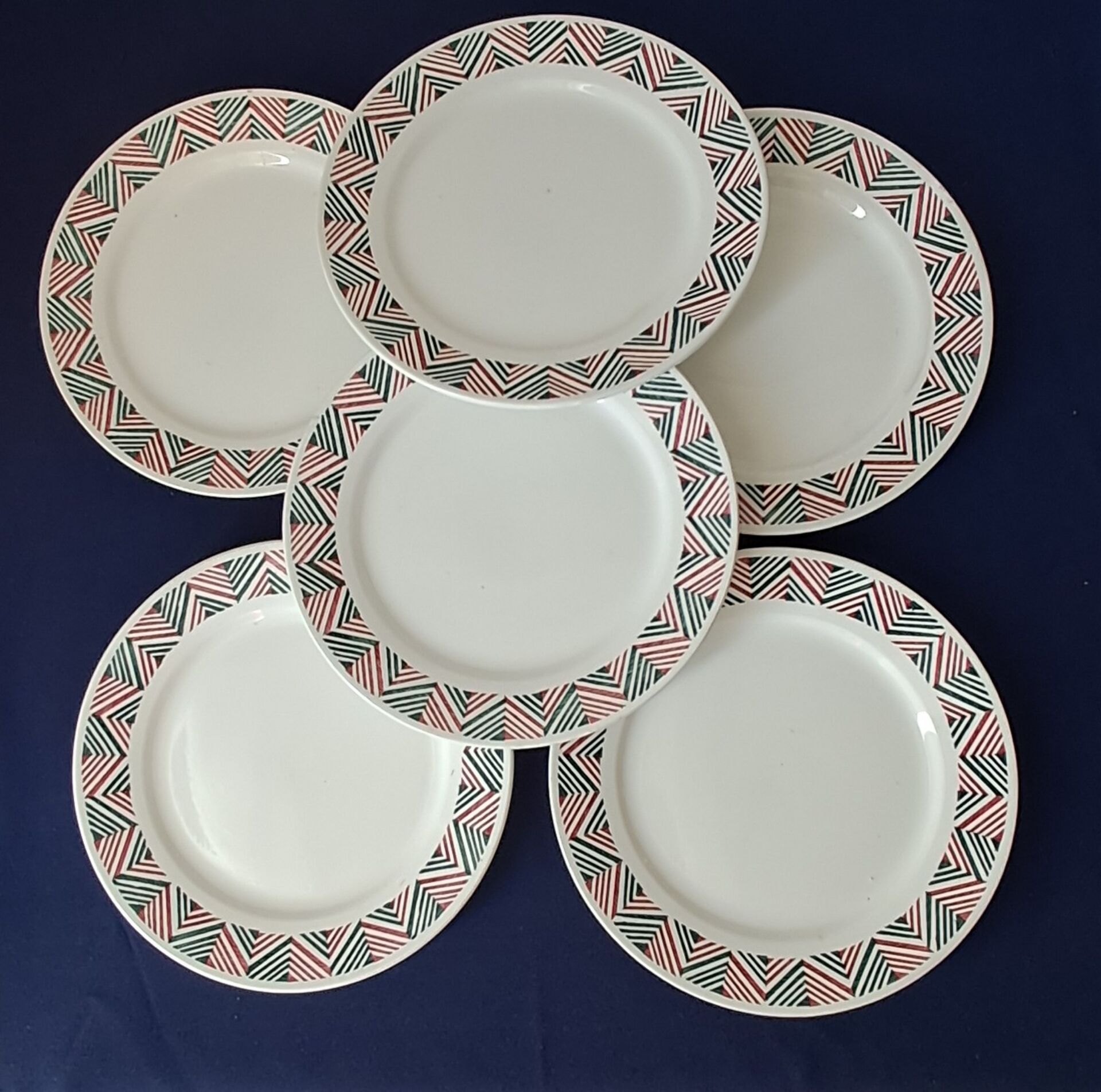 6 flat plates Adèle from Digoin Sarreguemines