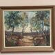 Mid-Century Oil on canvas “Trees” by Lars S 58, Vintage & Framed 57×47cm