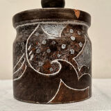 Large ceramic pot with lid by Bernard Buffat