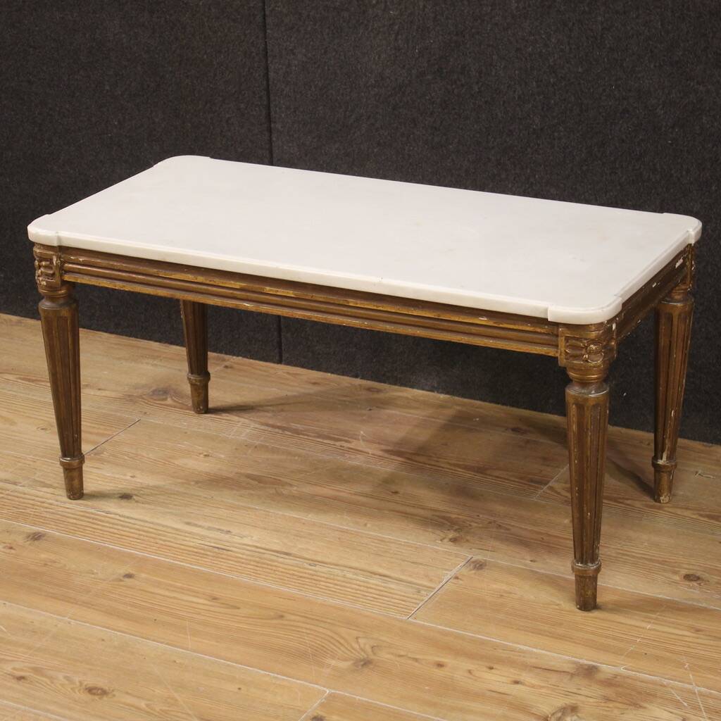 20th Century Marble Top Coffee Table