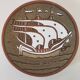 Duo plates Dakas Rhodes antique boats – handmade ceramics