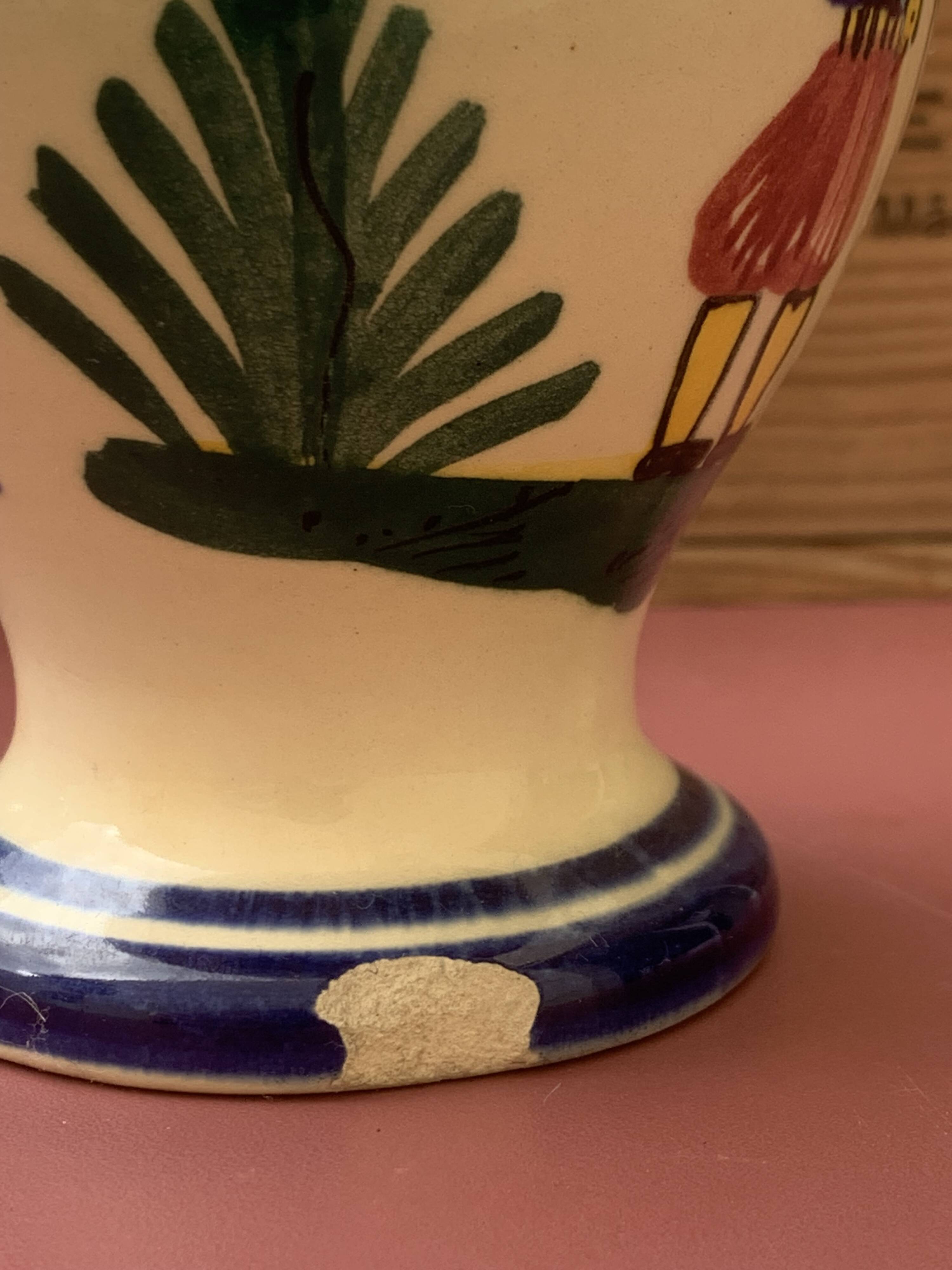Vintage pitcher Henriot Quimper