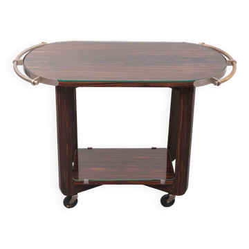 Desserte de service Art Déco en bois de Coromandel 1930