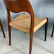 Set of 4 teak Niels O. Møller dining chairs - Model 71, Denmark