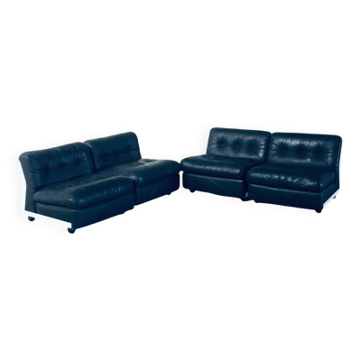 Mid-Century Modern Amanta Modular Sofa by Mario Bellini for B&B Italia, 1970s, Set of 4