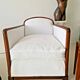 Pair of Large White Art Deco Armchairs 1950s Mid Century Modern Interior De