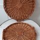 Duo of wicker panniers 70s