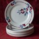 8 dessert plates, St Amand, Art Deco.