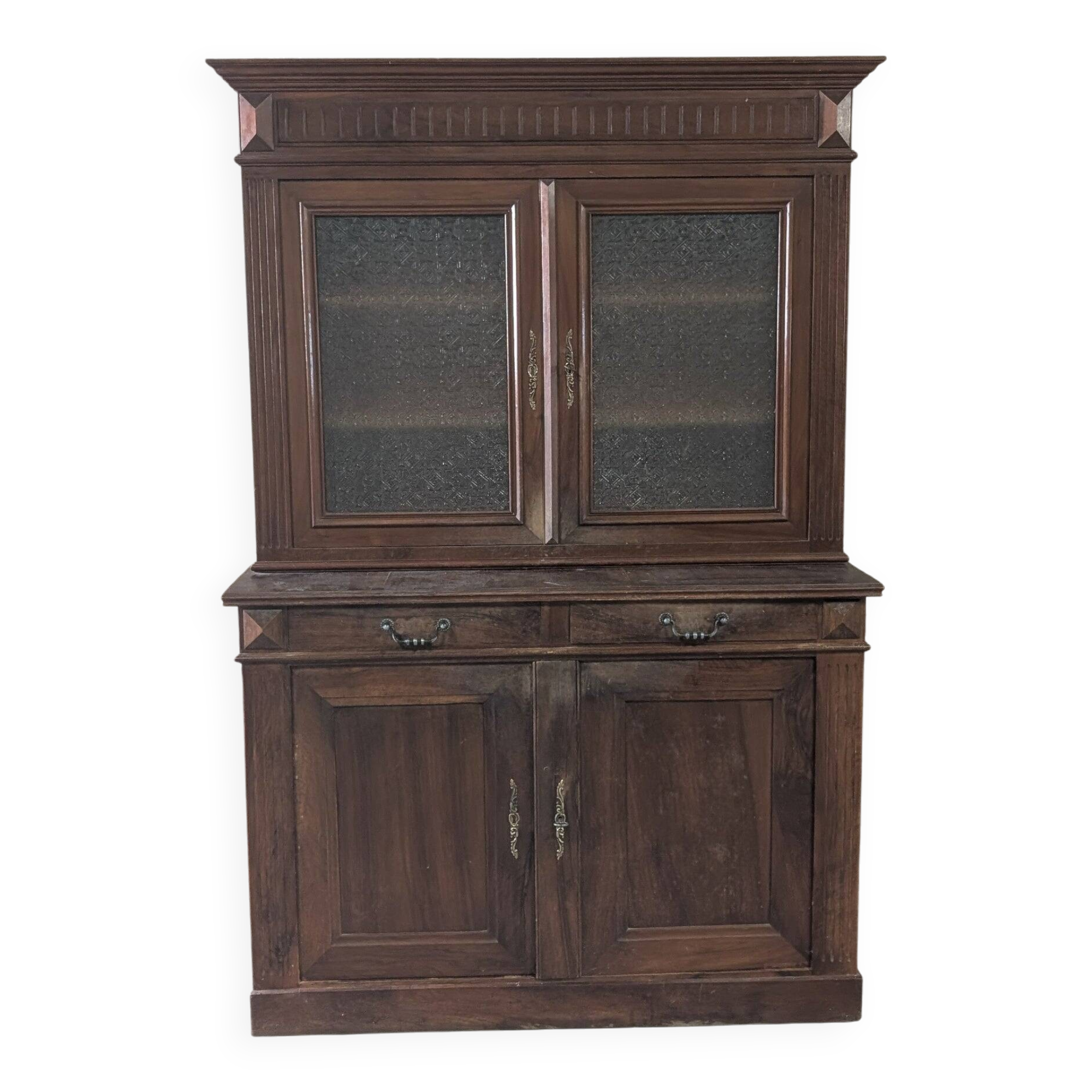 Solid wood display cabinet