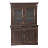 Solid wood display cabinet