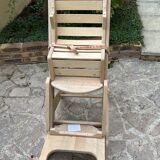 Wooden high baby chair