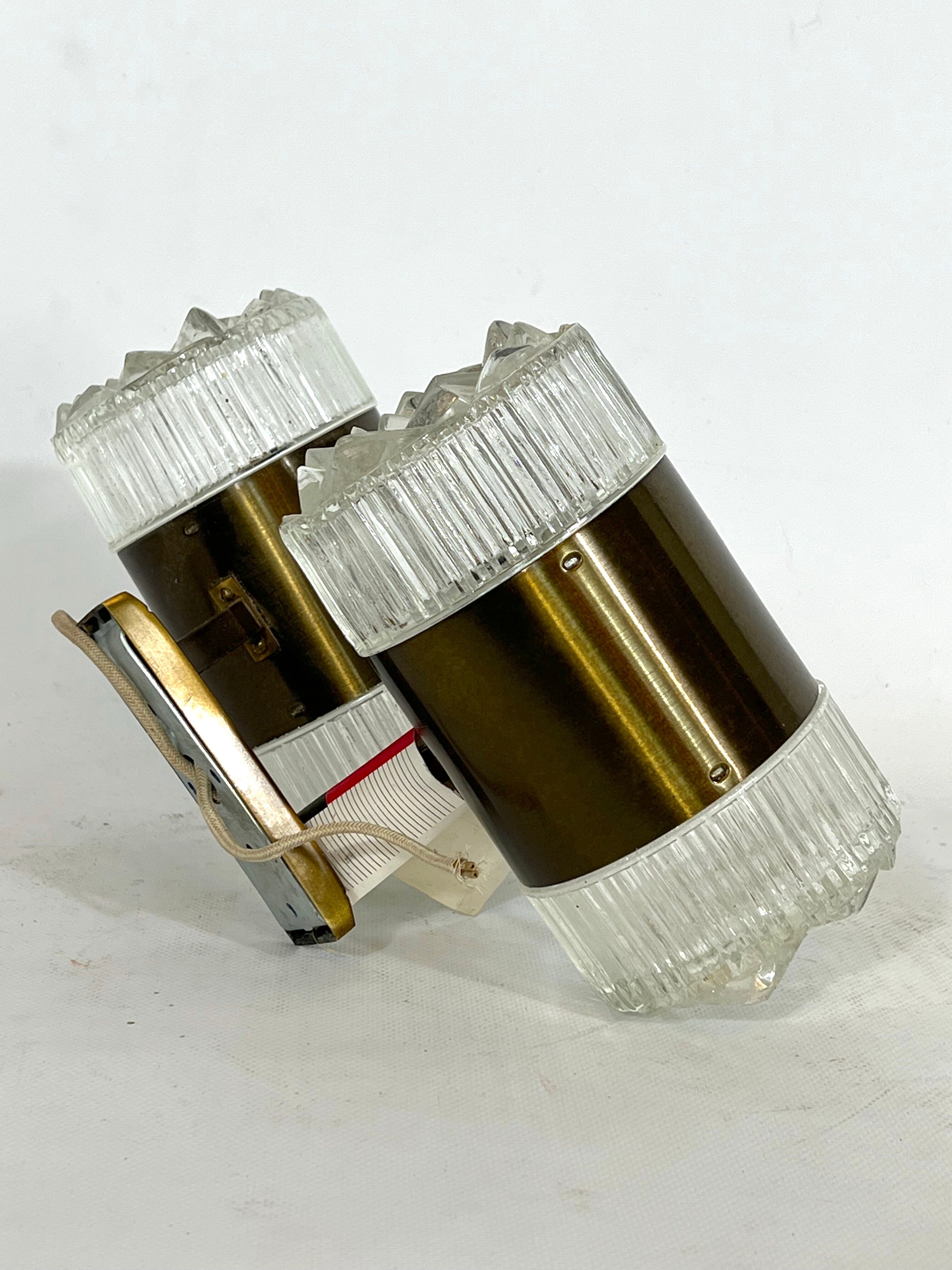 Stilux Milano, single large sconce model Illinois. Italy 1960s