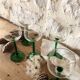 Antique white wine glasses